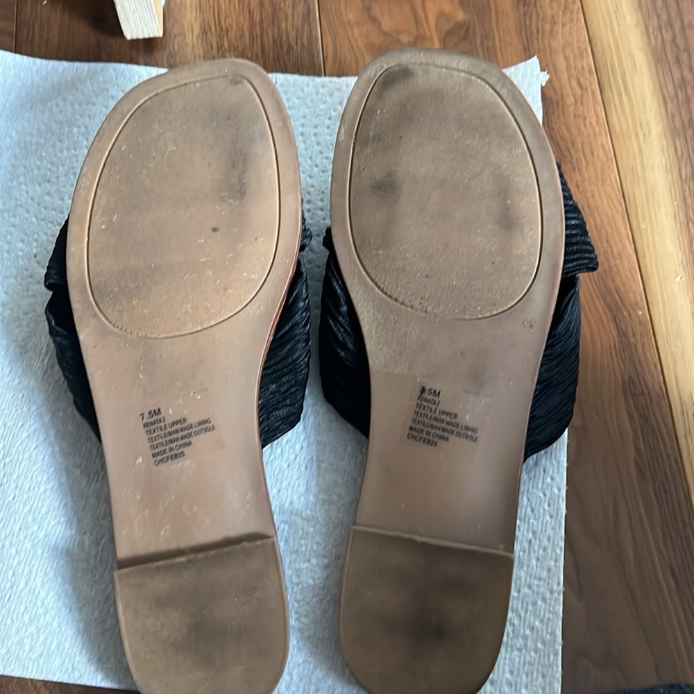 Black slip on sandals - Picture 4 of 6